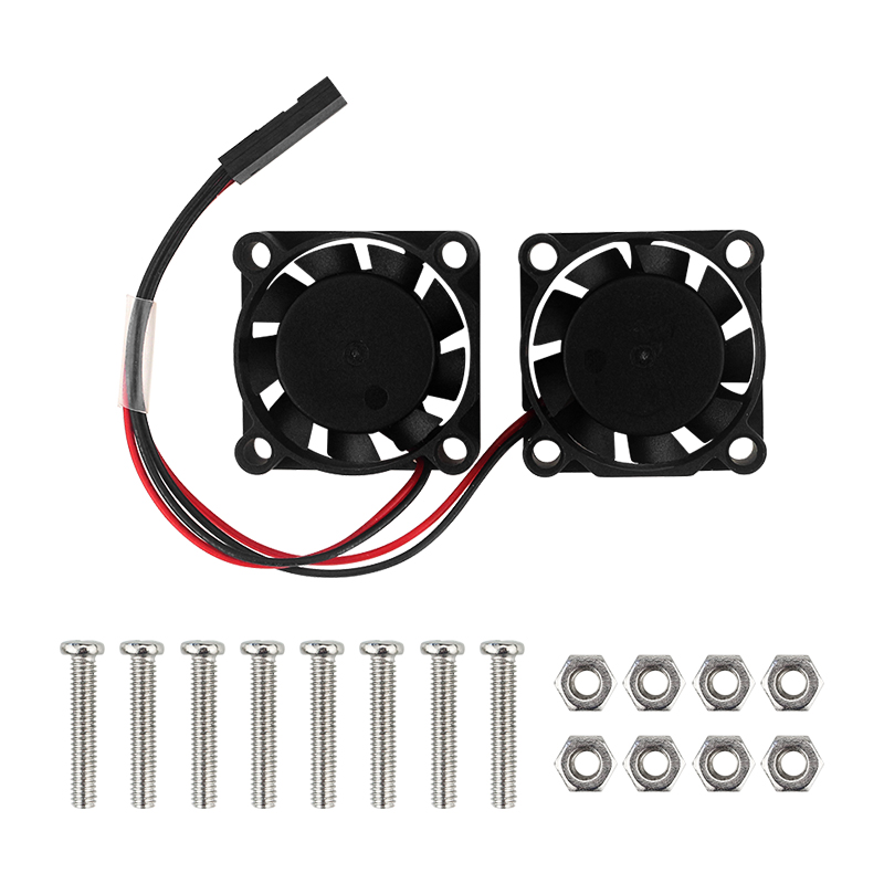 Podwójny wentylator chłodnicy  – Raspberry Pi Water Cooling Kit recenzja i cena